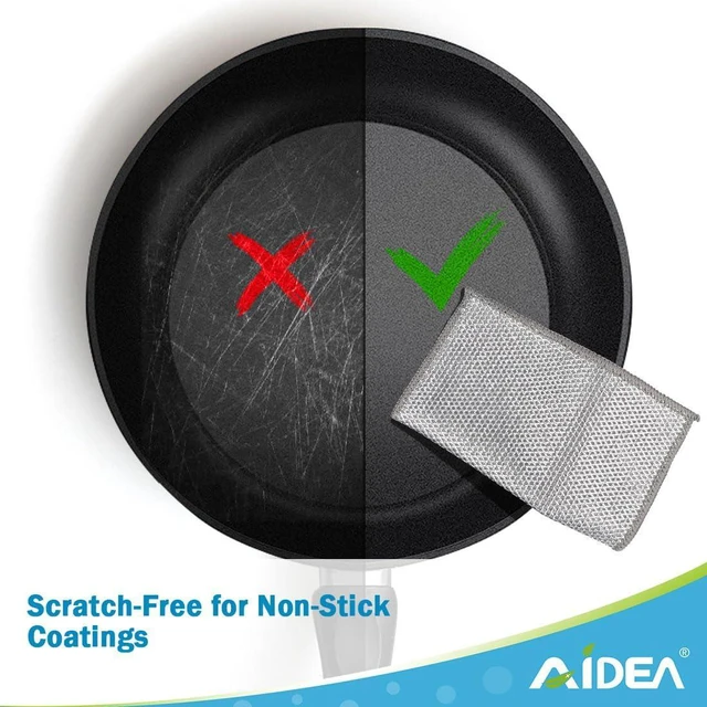 Alt view image 3 of 7 - AIDEA Non Scratch Wire Dishcloth 24PK, Dish Cloths for Washing Dishes 7"×8"
