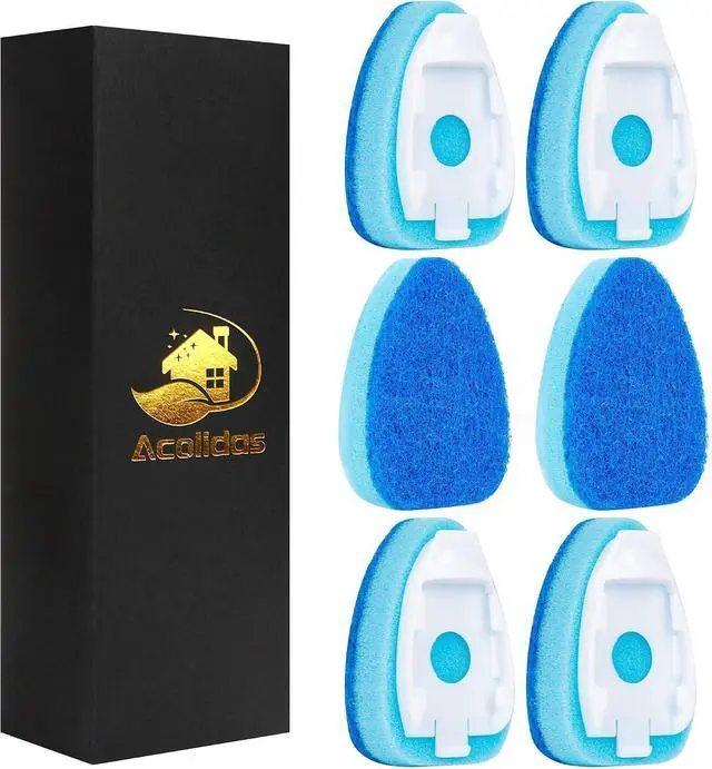 Main image of Non-Scratch Dishwand Refills 6 Pack, Scratch-Free Replacement Sponge Heads for Dish Wand, Dishwashing Soap Dispensing Refills, Gentle Scrubber Pads for Kitchen Dishes Sink Cleaning