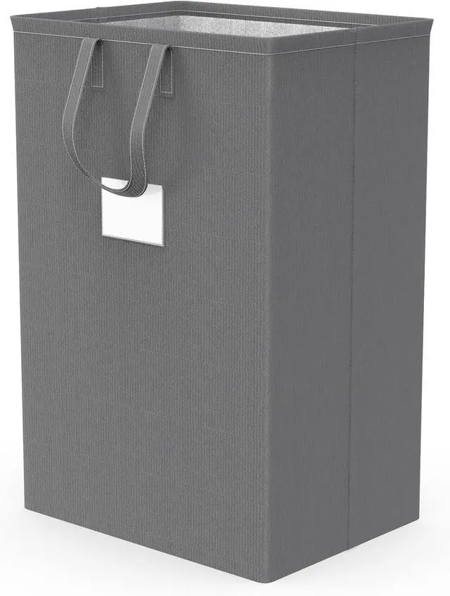 Main image of 75L Large Laundry Hamper with Handles, Dirty Clothes Hamper for Bedroom Waterproof, Freestanding Tall Laundry Basket Waterproof, Hamper for Bedroom, Bathroom, Dorm, Toys Storage(Grey