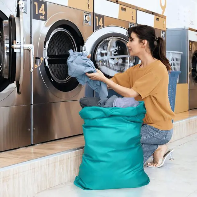 Alt view image 3 of 7 - Travel Laundry Bags 2 Pack - Dirty Clothes Travel Bag for Cruise, 24x36 in