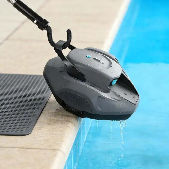 Alt view image 6 of 7 - Hook for All Robotic Pool Cleaner, Keyrank Pool Accessories Hook Customized for Pool Vacuum Robot Including Cordless,Above Ground and Underwater,Attaches to Telescopic Poles