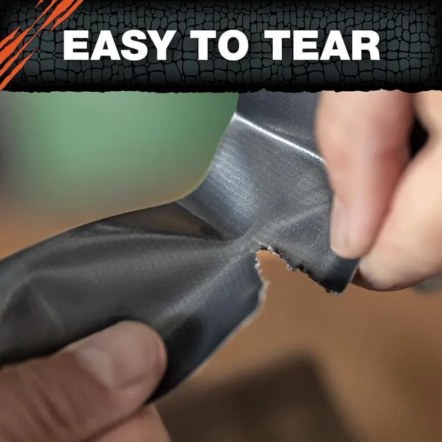 Alt view image 5 of 7 - T-REX Tape Heavy Duty Duct Tape with UV Resistant & Waterproof Backing for Ferociously Strong Repairs, 1.88" x 30 yd, Gunmetal Gray, 1 Roll