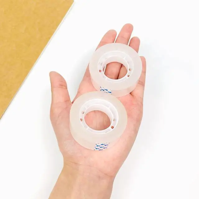 Alt view image 7 of 7 - Ykimok 4 Rolls Transparent Clear Tape Refills for Dispenser, 0.7-Inch Wide, 27.3 Yards Long, Perfect for Gift Wrapping, Crafts, Home, School, Office.