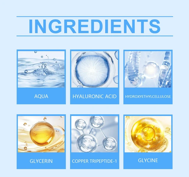 Alt view image 4 of 5 - Blue Copper Peptide Care Essence Deep Hydrating and Moisturizing Gentle Skin Care Moisturizing and Nourishing Skin Essence