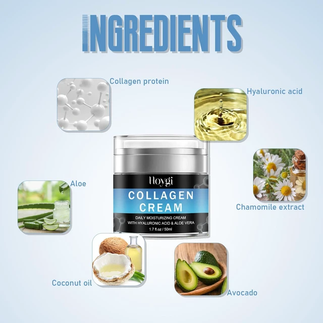 Alt view image 5 of 6 - Firming & Hydrating Anti-Aging Moisturizer, Collagen Face Cream - Reduce Fine Lines
