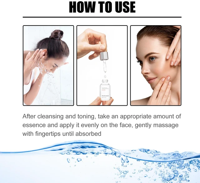 Alt view image 6 of 6 - and Skin Brightening, Pore Minimization, Moisturizing, Hydration, Niacinamide Facial Serum for Acne Scar Removal