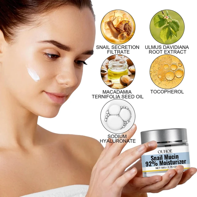 Alt view image 5 of 7 - Firming & Elasticity, Snail Mucin Hydrating Face Cream for Wrinkle Reduction