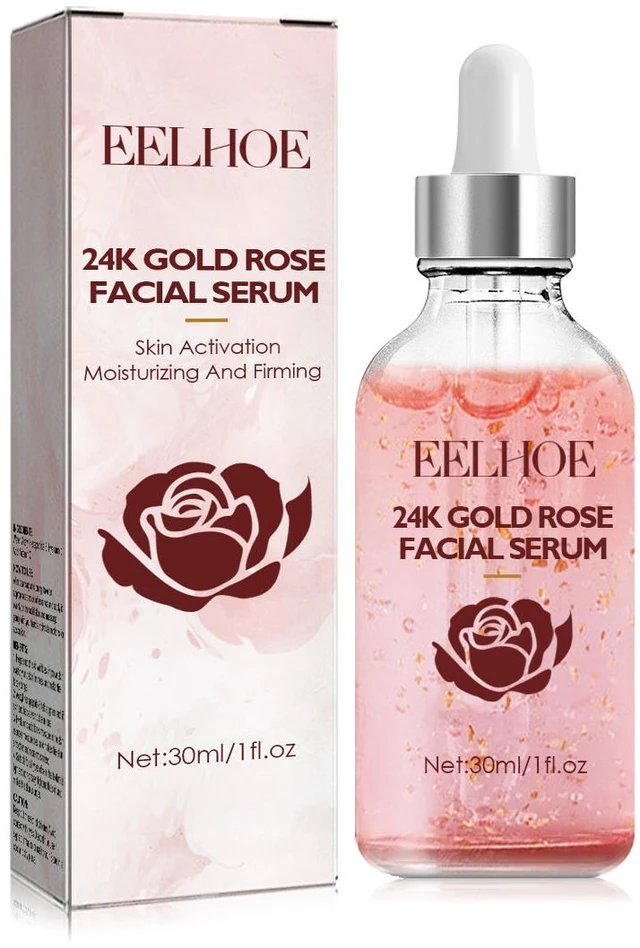 Main image of Whitening & Anti-Aging Skin Essence, Moisturizing, 24K Gold Rose Face Serum - Hydrating