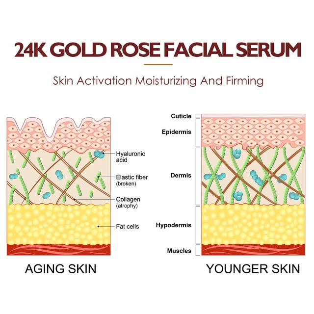 Alt view image 4 of 6 - Whitening & Anti-Aging Skin Essence, Moisturizing, 24K Gold Rose Face Serum - Hydrating
