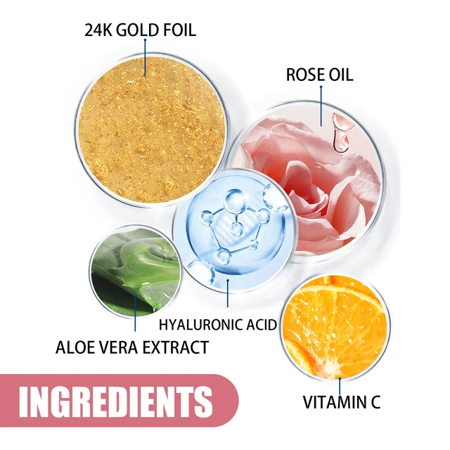 Alt view image 5 of 6 - Whitening & Anti-Aging Skin Essence, Moisturizing, 24K Gold Rose Face Serum - Hydrating