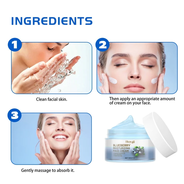 Alt view image 6 of 7 - Anti-Aging & Hydrating Skin Care Essence, Blueberry Extract Facial Brightening Cream - Deep Cleansing