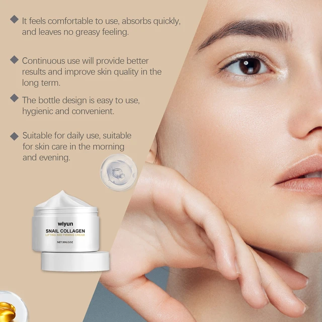 Alt view image 3 of 6 - Anti-Wrinkle Glow Radiance Repair for Moisturized Skin, Transparent & Lightweight, Snail Collagen Firming Cream - High Hydration