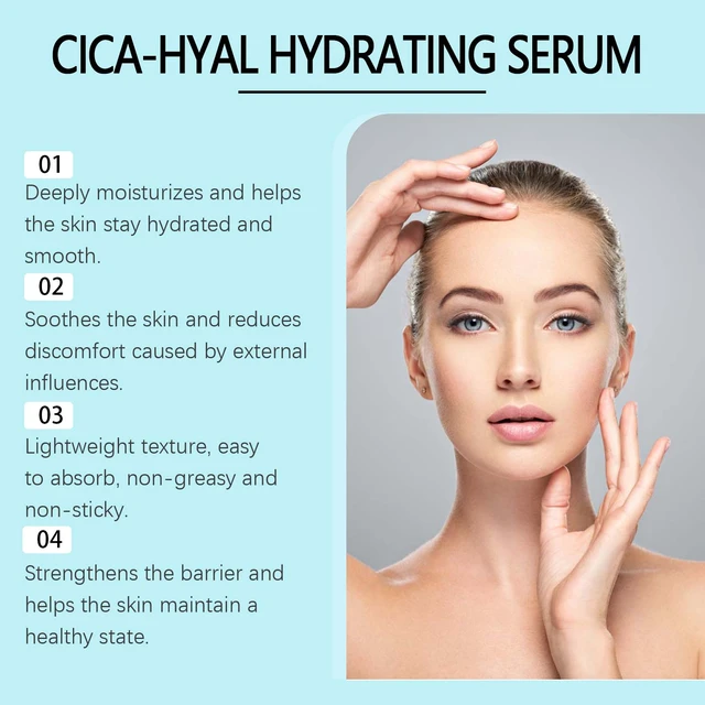 Alt view image 3 of 6 - Hyaluronic Acid Hydrating Serum for Dry Skin Relief & Moisture Retention