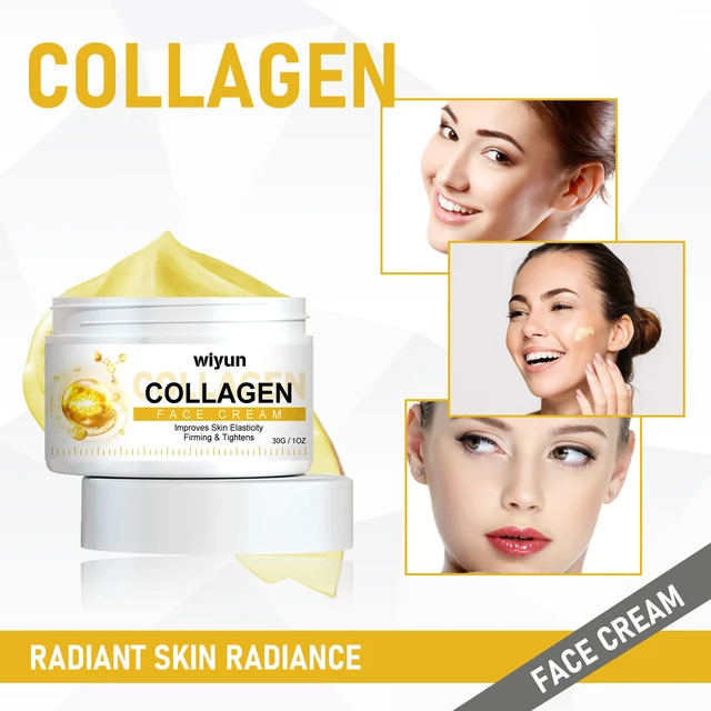 Alt view image 4 of 6 - Hydrating & Moisturizing Skin Care, Anti-Aging, Fine Line Smoothing, WIYUN Collagen Face Cream for Wrinkle Reduction