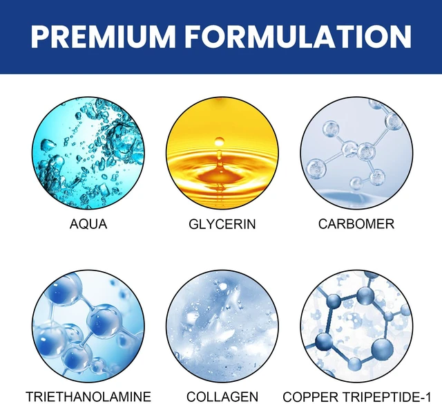 Alt view image 5 of 6 - Blue Copper Peptide Serum Set - Collagen Hydrating & Firming Anti-Aging Facial Essence
