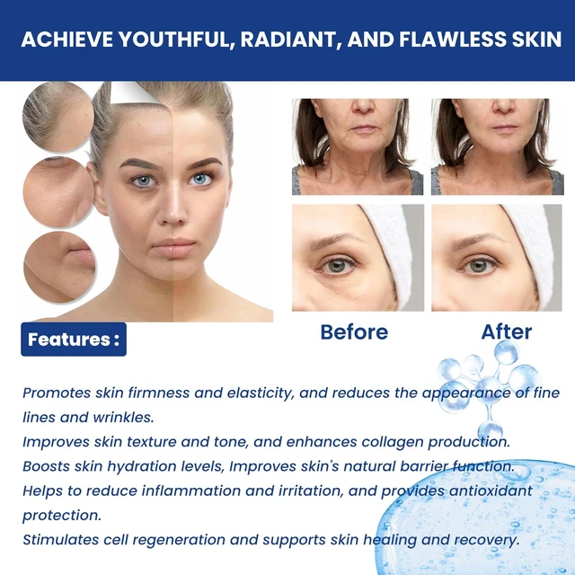 Alt view image 4 of 6 - Blue Copper Peptide Serum Set - Collagen Hydrating & Firming Anti-Aging Facial Essence