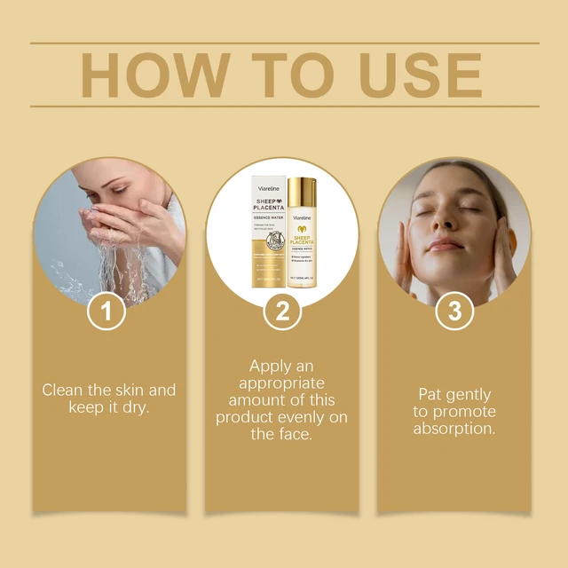 Alt view image 4 of 4 - Sheep Placenta Serum Intense Hydrating Moisturizing Nourishing Radiance Enhancing Facial Skin Texture Refining Care