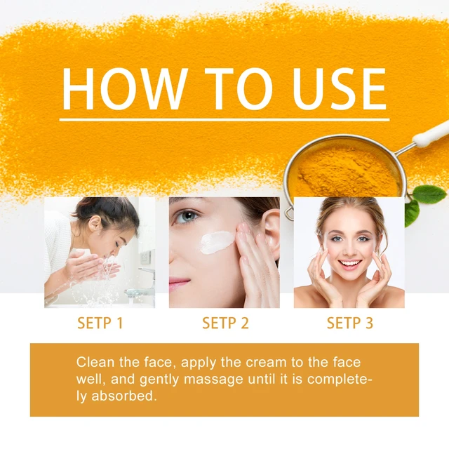 Alt view image 6 of 6 - Firming & Brightening Skin Care for Fine Lines and Whitening, Turmeric Collagen Face Cream - Anti-Wrinkle