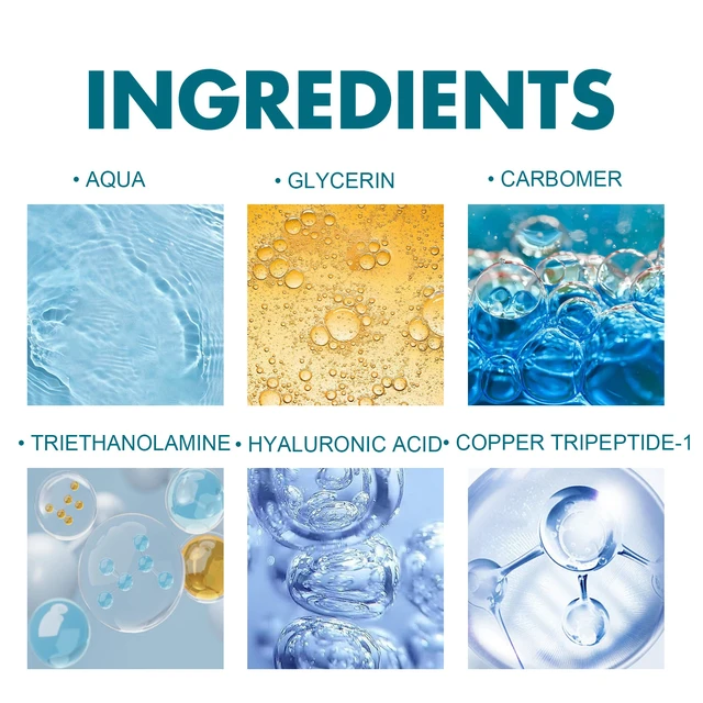 Alt view image 5 of 6 - Brightening & Refreshing - Facial Essence, Blue Copper Peptide Facial Capsule Serum for Skin Firming