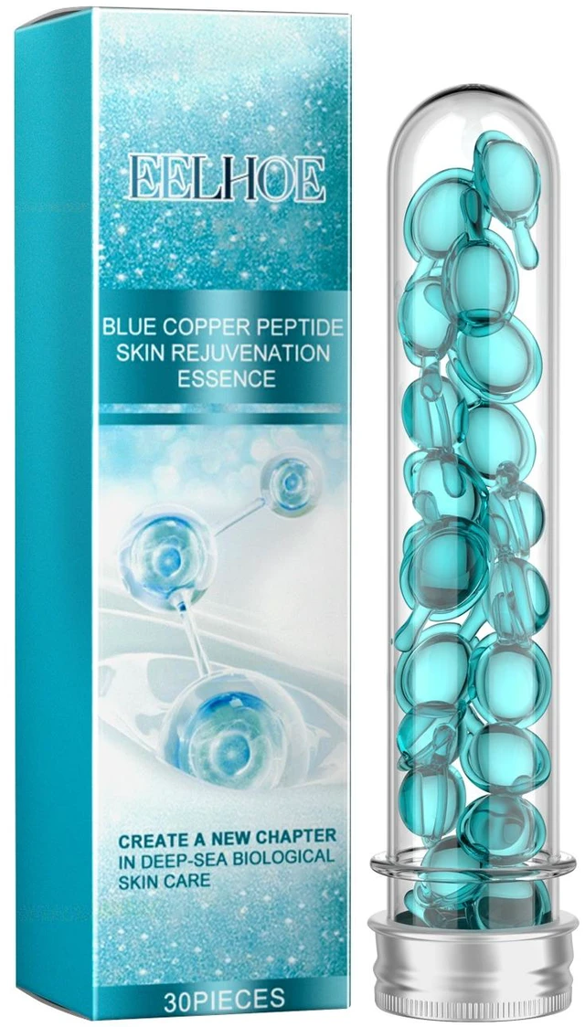 Main image of Brightening & Refreshing - Facial Essence, Blue Copper Peptide Facial Capsule Serum for Skin Firming