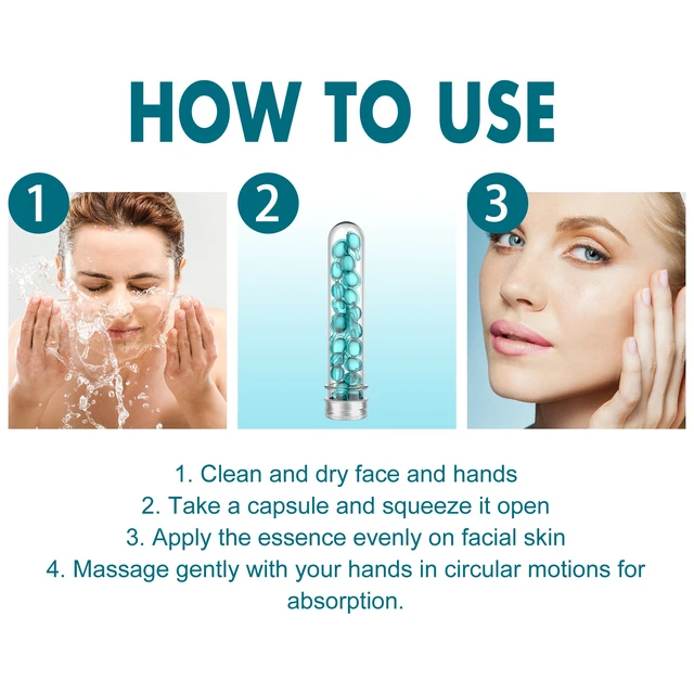 Alt view image 6 of 6 - Brightening & Refreshing - Facial Essence, Blue Copper Peptide Facial Capsule Serum for Skin Firming