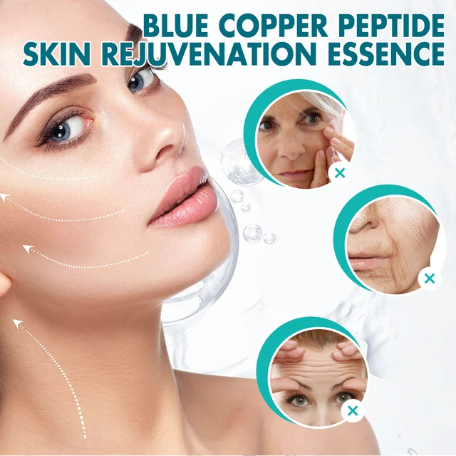 Alt view image 3 of 6 - Brightening & Refreshing - Facial Essence, Blue Copper Peptide Facial Capsule Serum for Skin Firming