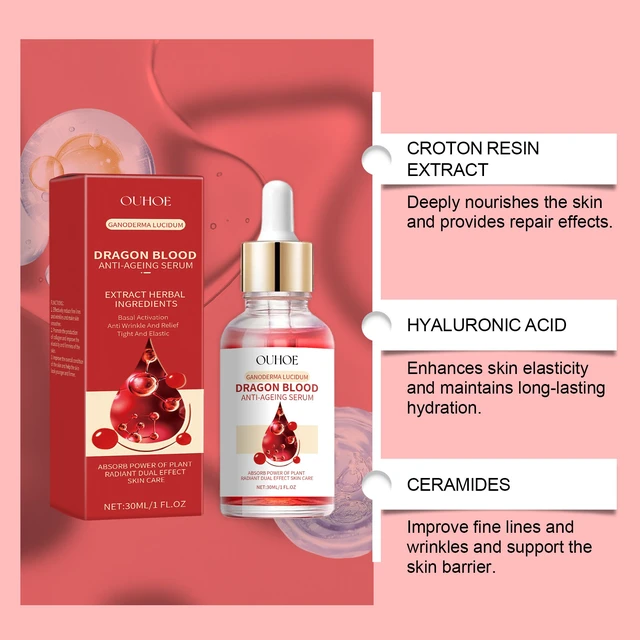 Alt view image 4 of 6 - Moisturizing & Glossy Face Contour Serum, Dragon Blood Essence for Radiant Hydrated Skin