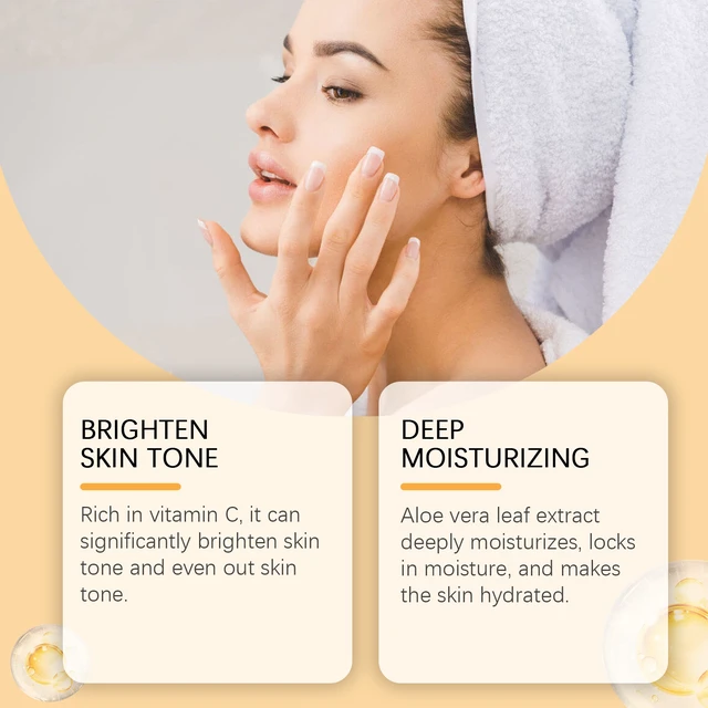 Alt view image 4 of 7 - Vitamin C Aloe Vera Gel - Hydrating & Soothing After-Sun Moisturizer for Refreshed Skin