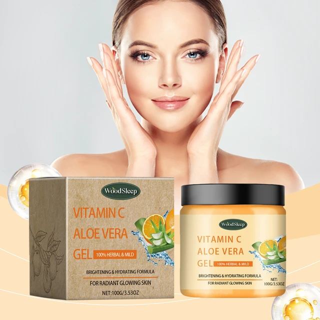 Alt view image 2 of 7 - Vitamin C Aloe Vera Gel - Hydrating & Soothing After-Sun Moisturizer for Refreshed Skin