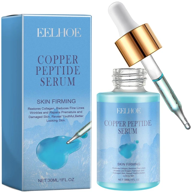 Main image of Minimizes Pores, Brightens Complexion, Tightens Skin, Hydrates, Copper Peptide Face Serum - Reduces Fine Lines & Dark Spots