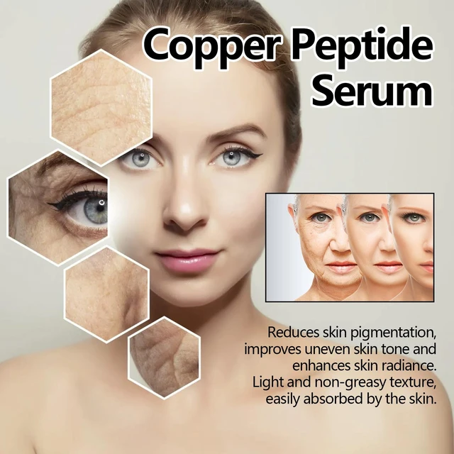 Alt view image 3 of 6 - Minimizes Pores, Brightens Complexion, Tightens Skin, Hydrates, Copper Peptide Face Serum - Reduces Fine Lines & Dark Spots