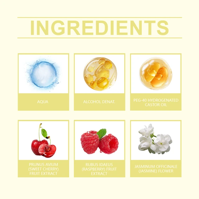 Alt view image 4 of 5 - Cherry Fragrance Spray Daily Natural Fresh and Elegant Lasting Charm Gentle and Romantic Perfume