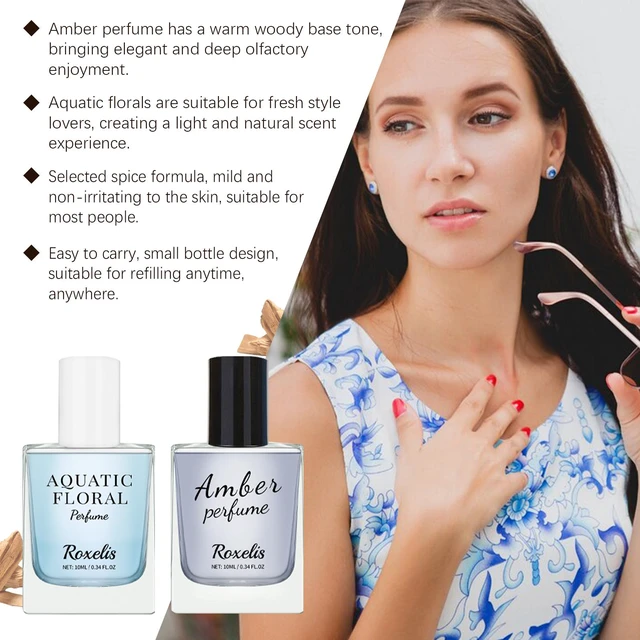 Alt view image 3 of 7 - Luxury Eau De Toilette Set Warm Amber Fragrance and Fresh Aquatic Florals Luxury Style Gift Box Exquisite Set