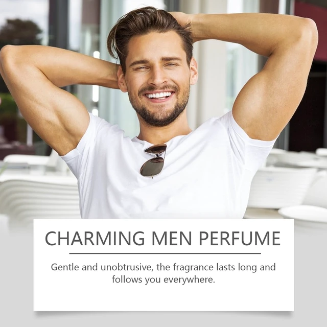 Alt view image 2 of 4 - men's floral fragrance pheromone fragrance lasting fragrance male charm niche wooden portable ball perfume