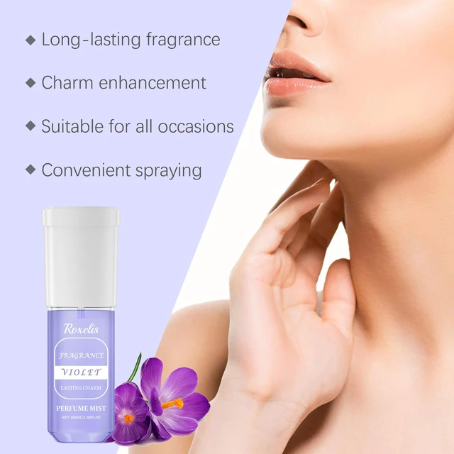 Alt view image 4 of 5 - Violet Fragrance Charm Lasting Fragrance Portable Elegant Fresh Fragrance Niche Body Perfume Spray