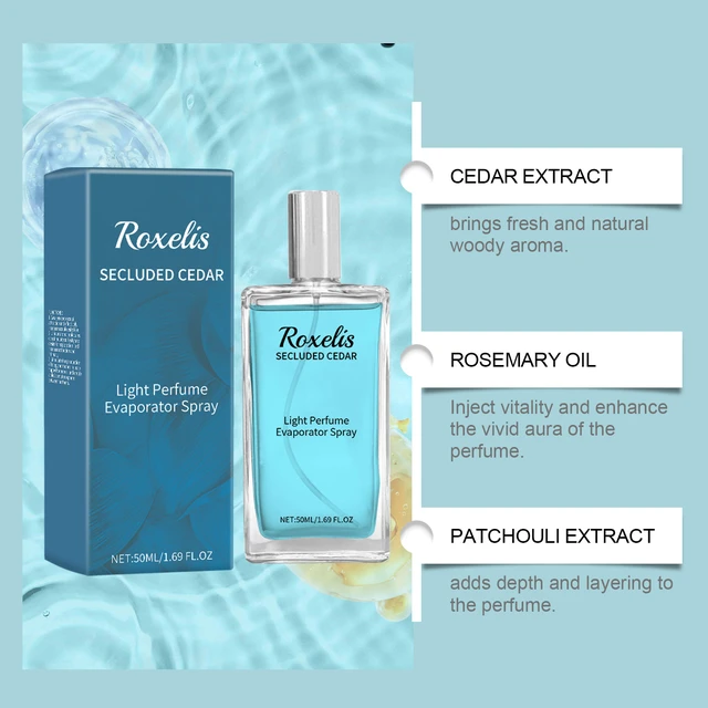 Alt view image 4 of 6 - Cedar Blue Eau De Toilette Natural Fresh and Lasting Fragrance Information Plain Fragrance Business Gentleman Charm Atmosphere Perfume