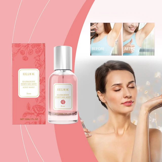 Alt view image 2 of 5 - Rose Body Hair Perfume Spray Fresh and Elegant Carry-on Fragrance Charm Perfume Spray