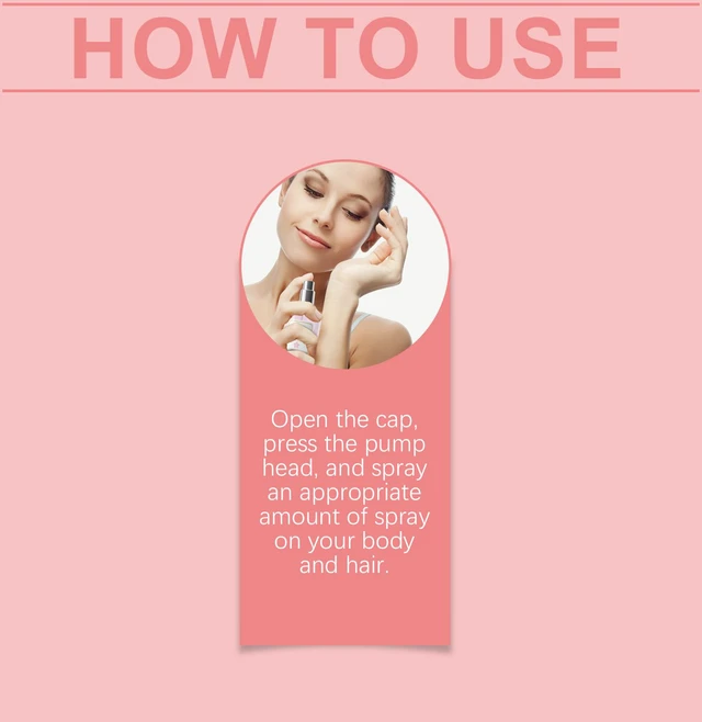 Alt view image 5 of 5 - Rose Body Hair Perfume Spray Fresh and Elegant Carry-on Fragrance Charm Perfume Spray