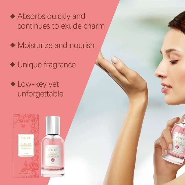 Alt view image 3 of 5 - Rose Body Hair Perfume Spray Fresh and Elegant Carry-on Fragrance Charm Perfume Spray