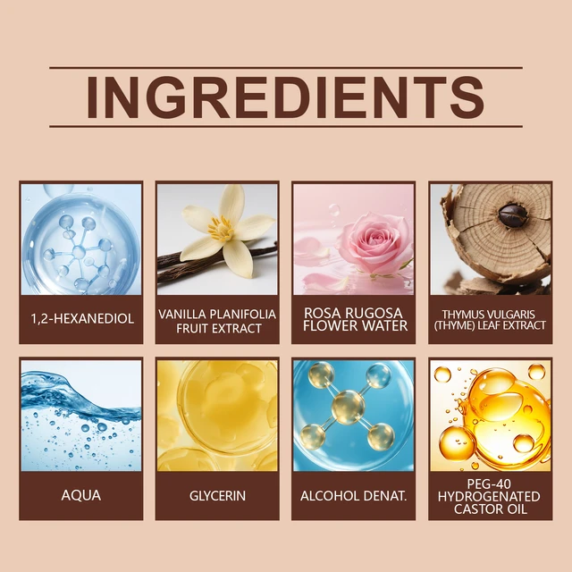 Alt view image 4 of 5 - Rose Vanilla French Romantic Fragrance Layered Fragrance Sweet and Delicate Daily Portable Eau De Toilette Spray