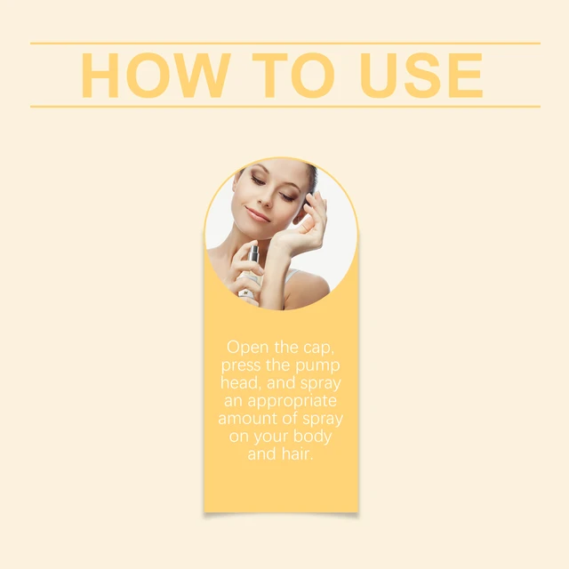 Alt view image 6 of 6 - Vanilla Body Hair Fragrance Spray Lasting Light Fragrance Fresh Flower Fragrance for Women Niche Fragrance Spray