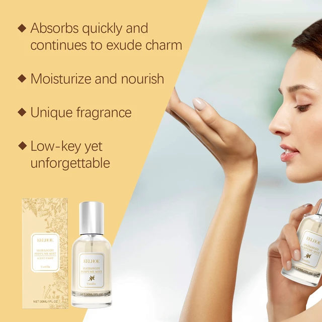Alt view image 3 of 6 - Vanilla Body Hair Fragrance Spray Lasting Light Fragrance Fresh Flower Fragrance for Women Niche Fragrance Spray