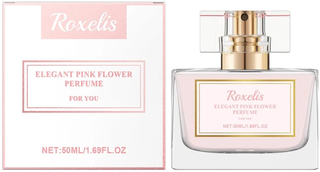 Main image of Elegant Pink Flower Perfume Pink Ladies Fragrance Fresh and Elegant Mild Fragrance Daily Perfume Spray