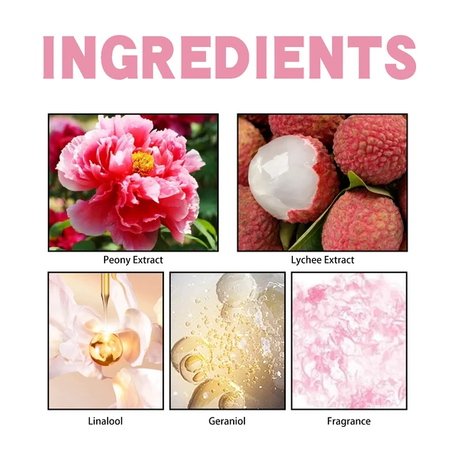 Alt view image 5 of 6 - Peony Litchi Perfume Natural Fresh and Lasting Fragrance Atmosphere Emotional Lasting Portable Niche Perfume