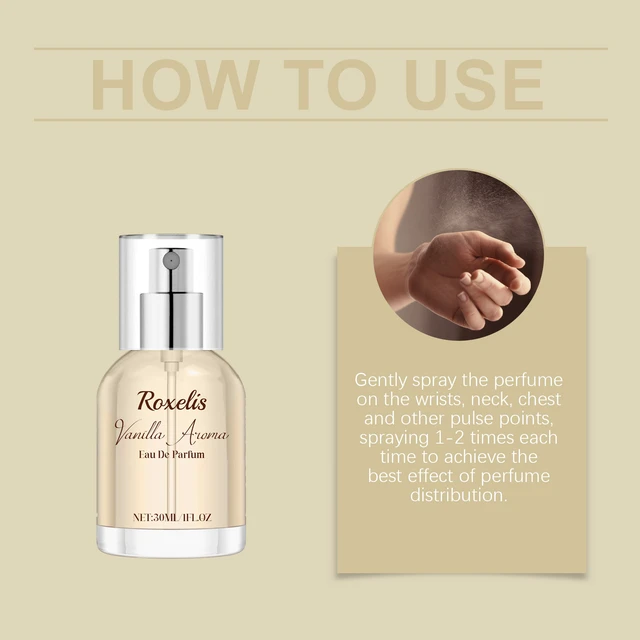 Alt view image 5 of 5 - Vanilla Full-bodied Perfume Soft Sweet Charm Lasting Fragrance Gentle Natural Vanilla Dating Fragrance