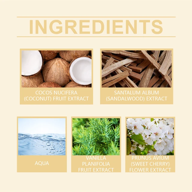 Alt view image 5 of 6 - Vanilla Coconut Fragrance Spray Lasting Body Spray Floral Fruit Fragrance Refreshing Body Fragrance
