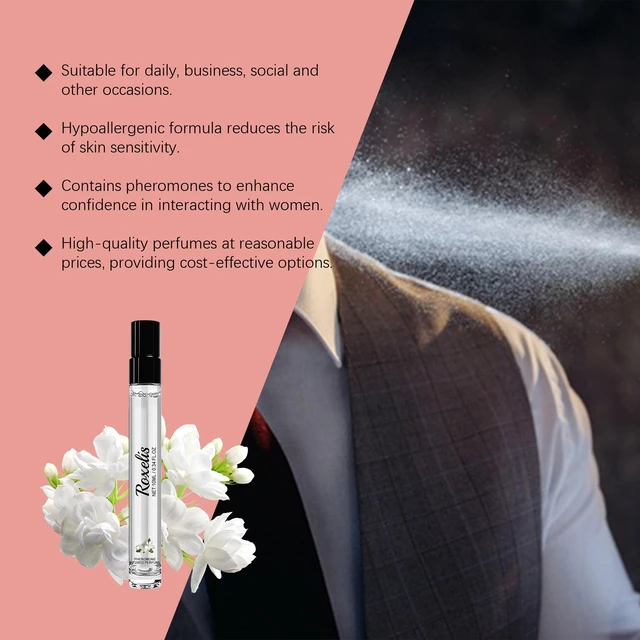 Alt view image 4 of 6 - Flower Perfume Spray Men's Perfume Lasting Cologne Jasmine Perfume Natural Fresh Charm Carry-on Fragrance
