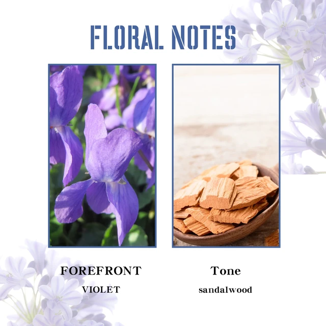 Alt view image 3 of 6 - Violet Perfume Spray Fresh Light Fragrance behind Ear Wrist Lasting Fragrance Charm Perfume