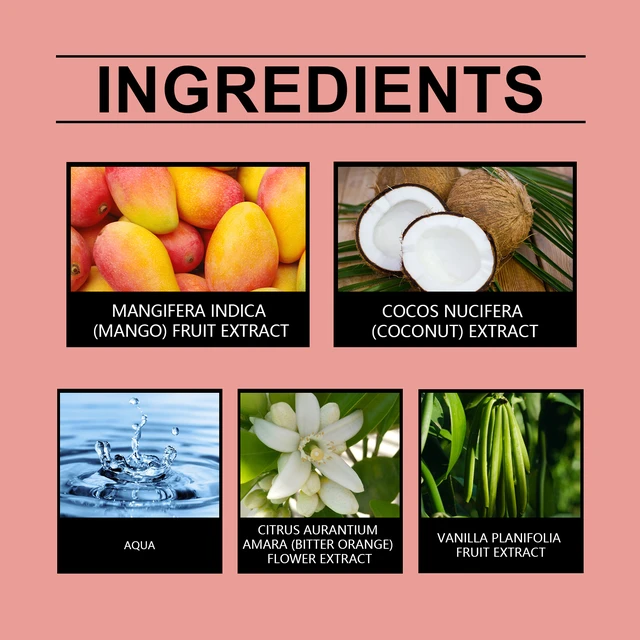 Alt view image 5 of 6 - Travel Fragrance Water (Mango Coconut) Dating Daily Fresh Fragrance Lasting Charm Portable Fragrance