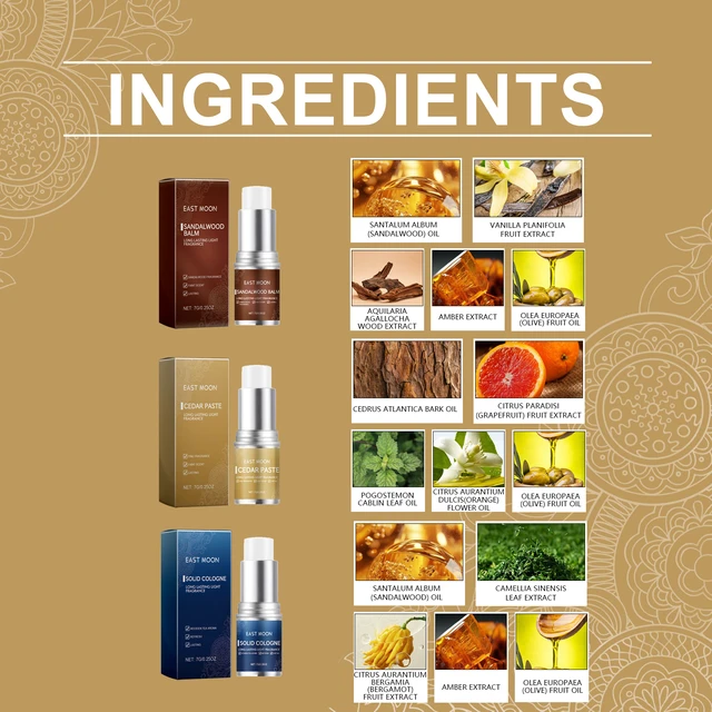 Alt view image 5 of 6 - men's balm stick (sandalwood incense) refreshing non-sticky and long-lasting fragrance men's charm balm applicator stick